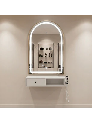 Tocador Espejo LED Irún Aurora Arch con Cajón