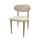 Set de 2 Silla Wood de Comedor Beige en Lino con Patas Símil Madera - Miniatura 5