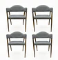 Set de 4 Sitiales Siena Lino Gris de Comedor Moderno - Miniatura 3