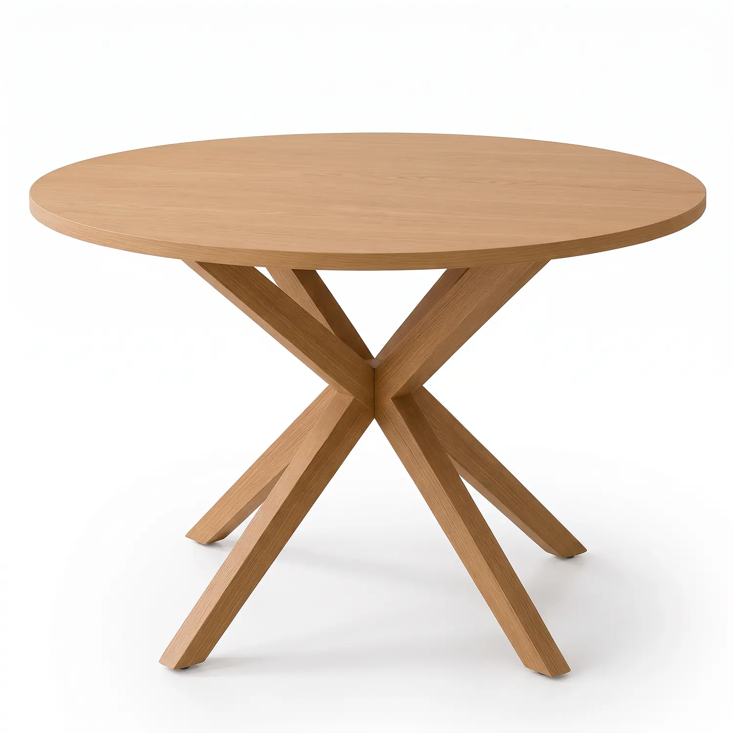 Juego de Comedor de Mesa Warwick Redonda y 4 Sitial Siena Lino Gris 3