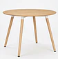 Juego de Comedor con Mesa Eames 120cm Redonda y 4 Silla Wood Lino Beige - Miniatura 3