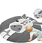 Alfombra Infantil Redonda Diseño de Jirafa de Bebe - Miniatura 7