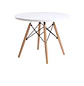 Mesa Infantil Eames Blanca con Patas de Madera - Miniatura 4