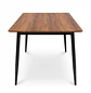 Mesa Rectangular con Acabado Roble y Patas Negras - Miniatura 5