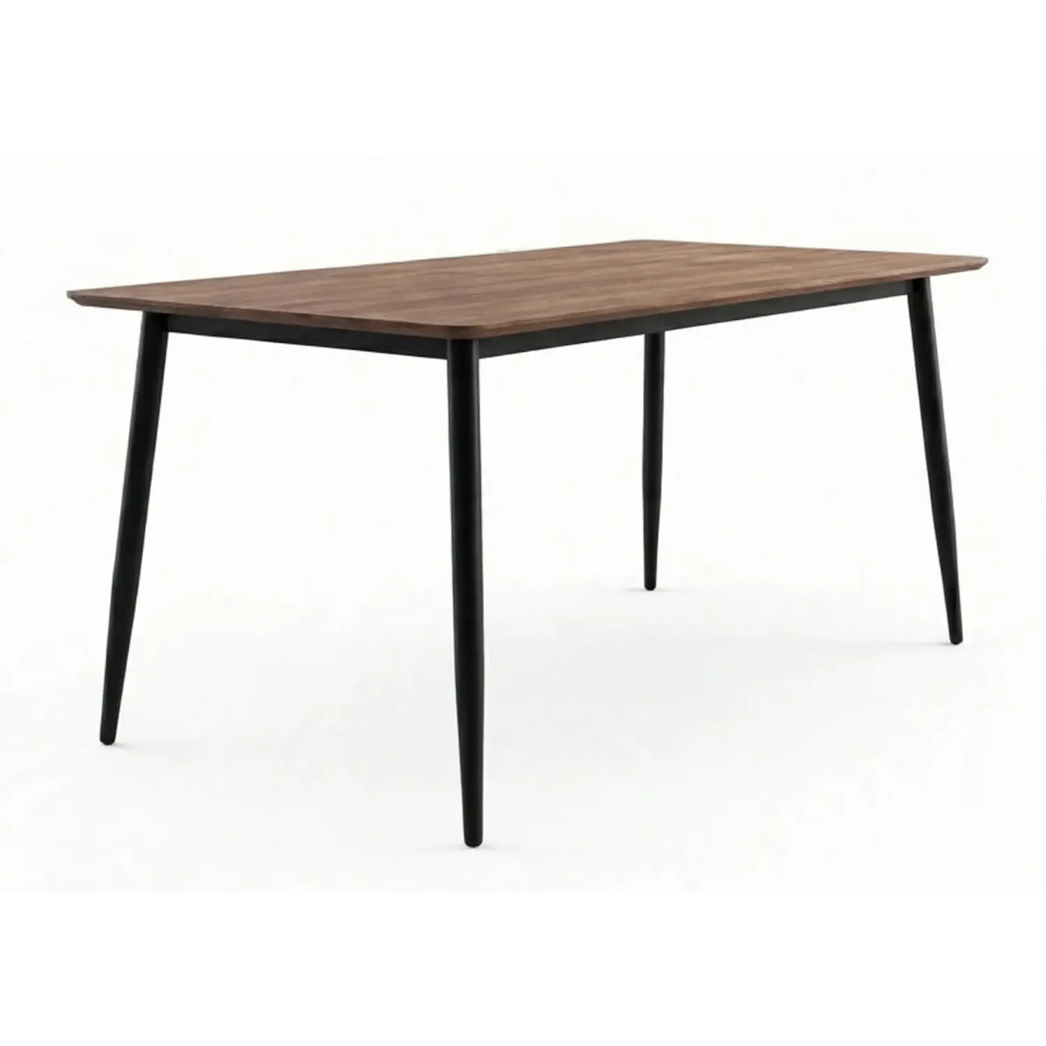 Mesa Rectangular con Acabado Roble y Patas Negras 4