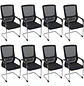 Set de 8 Silla de Visita Sofía con Respaldo de Malla y Estructura Metálica - Miniatura 2