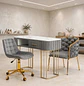 Set Manicura Profesional Mesa mas 2 Silla fija y con Ruedas de Felpa - Miniatura 1