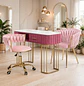 Set Manicura Profesional Mesa, Poltrona y Silla con Ruedas de Felpa - Miniatura 12