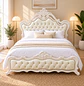 Cama Super King de Madera Tapizada Capitoneada Norwich - Miniatura 3