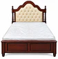 Cama de Madera Capitonné Clásica Elegante Canterbury - Miniatura 3