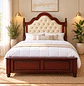 Cama de Madera Capitonné Clásica Elegante Canterbury - Miniatura 4