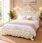 Cama Super King de Madera Tapizada en Ecocuero Capitoneada - Miniatura 5