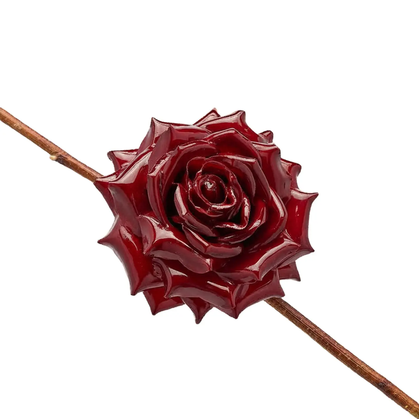 Rosa Burgundy 16cm com Clip 1