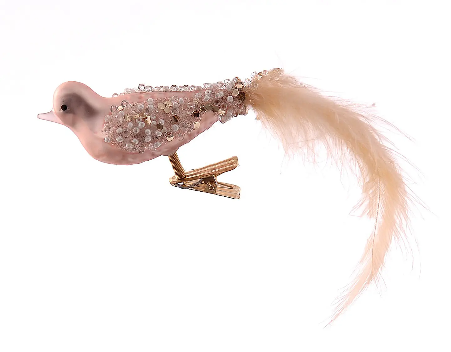 Pássaro Rosa com Plumas 1