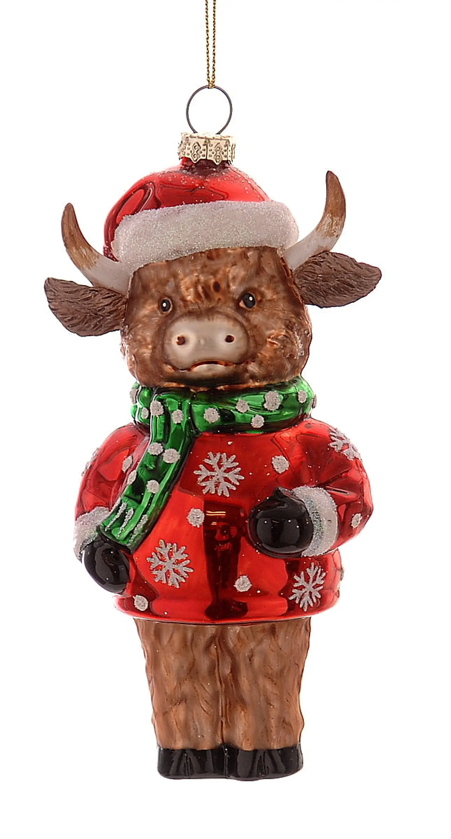 Vaca Highland com Barrete de Natal 1