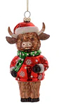 Vaca Highland com Barrete de Natal - Thumbnail 1