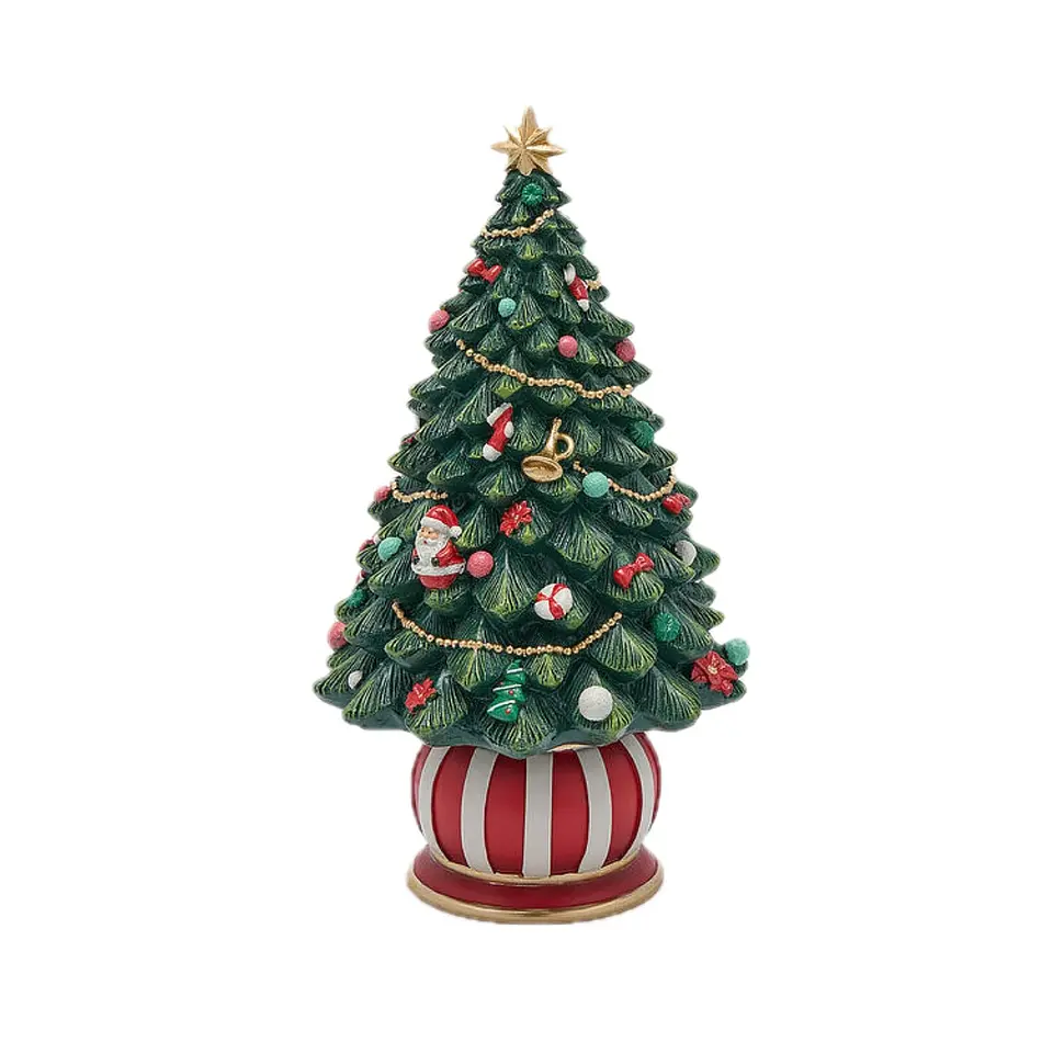 Caixa de Música Árvore de Natal 22cm 1
