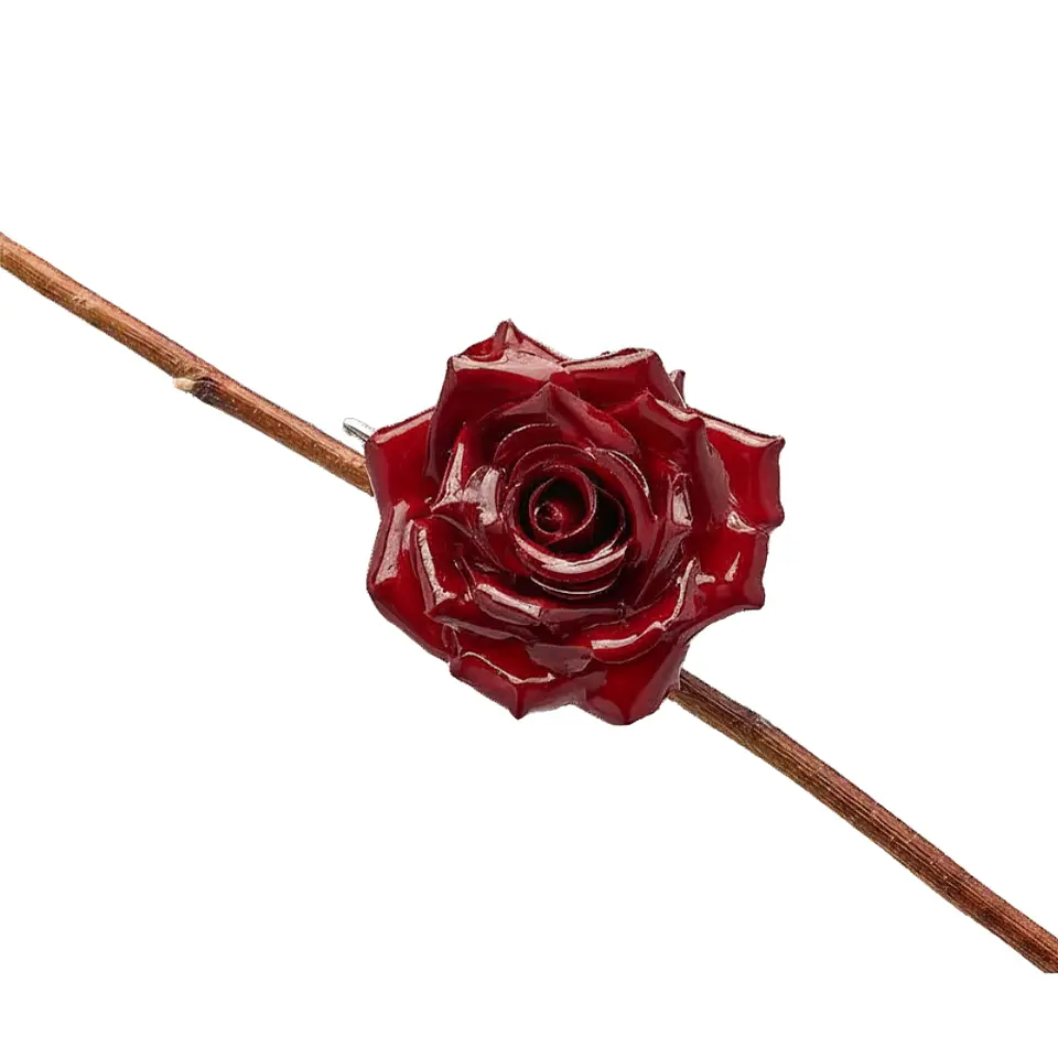 Rosa Burgundy 11cm com Clip 1