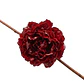 17 cm Burgundy Peony with Clip - thumbnail 1