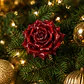 Rosa Burgundy 16cm com Clip - Thumbnail 2