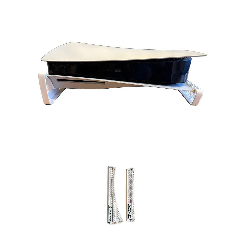 Soporte Horizontal Ps5 Fat Con Disco Y Sin Disco 2