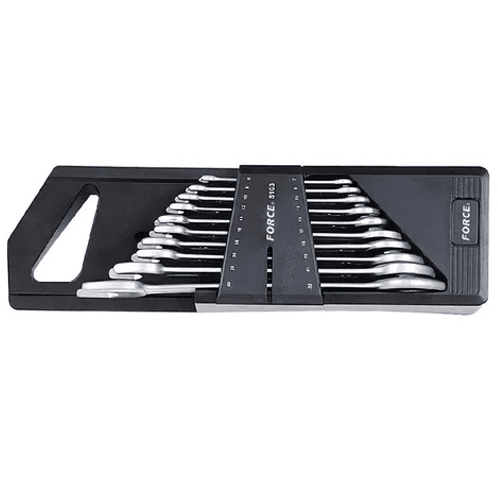 Juego de Llaves Punta a Punta 6-32 mm FORCE 5103 | Set Profesional de 10 Piezas en Acero Cromo Vanadio 1