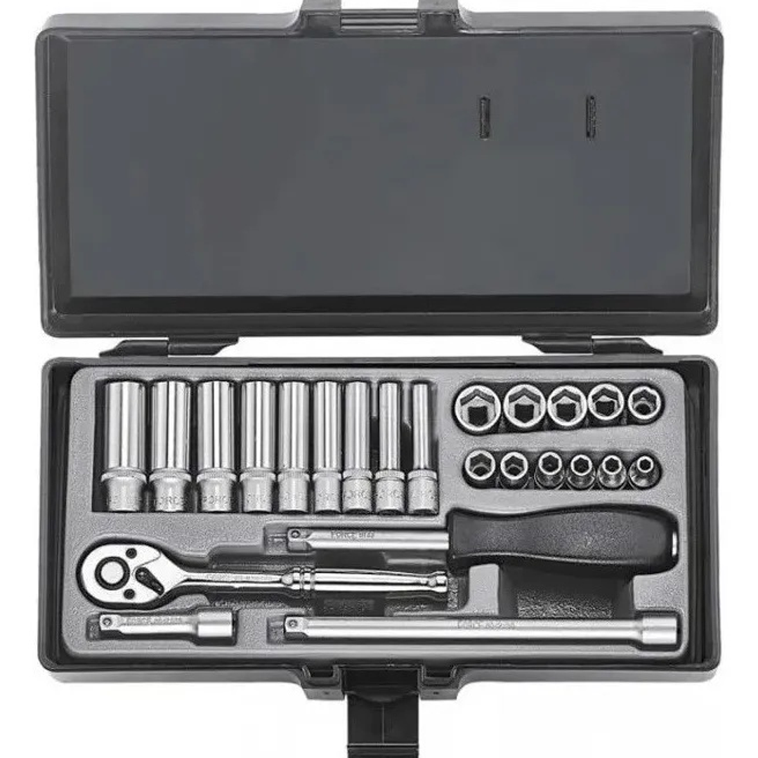 Juego de Dados Cortos y Largos 1/4” 24 Piezas Force 2253 1