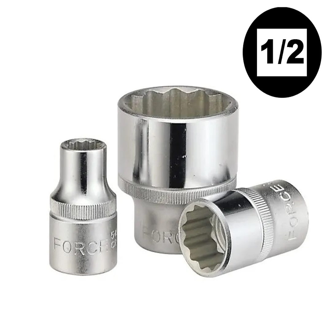 Dado poligonal mando de 1/2 de 1/4 a 1.1/4 en pulgadas marca force 1