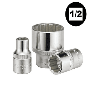 Dado poligonal mando de 1/2 de 1/4 a 1.1/4 en pulgadas marca force