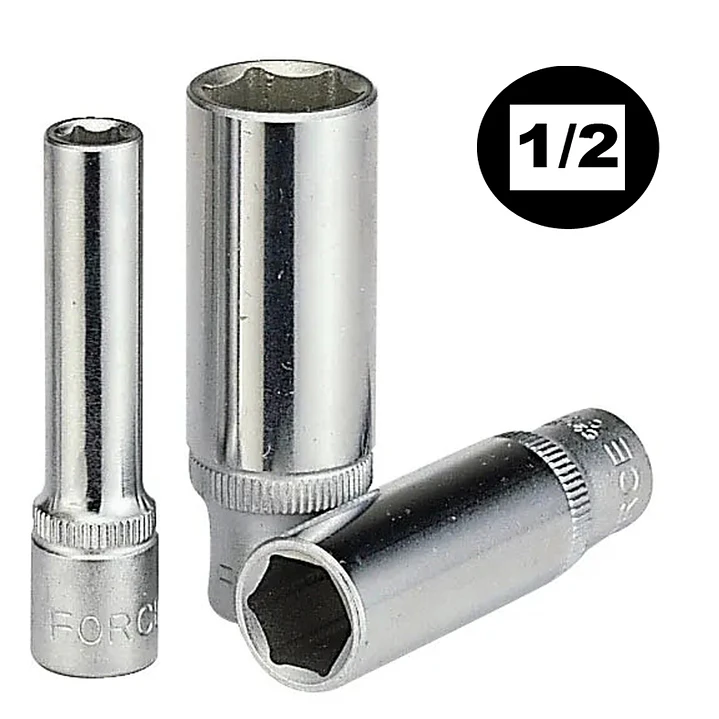 Dado Hexagonal largo mando de 1/2 de 8 a 32 mm marca force 1