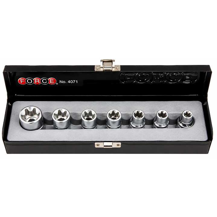 Juego de Dados Torx Hembra FORCE 4071 1/2