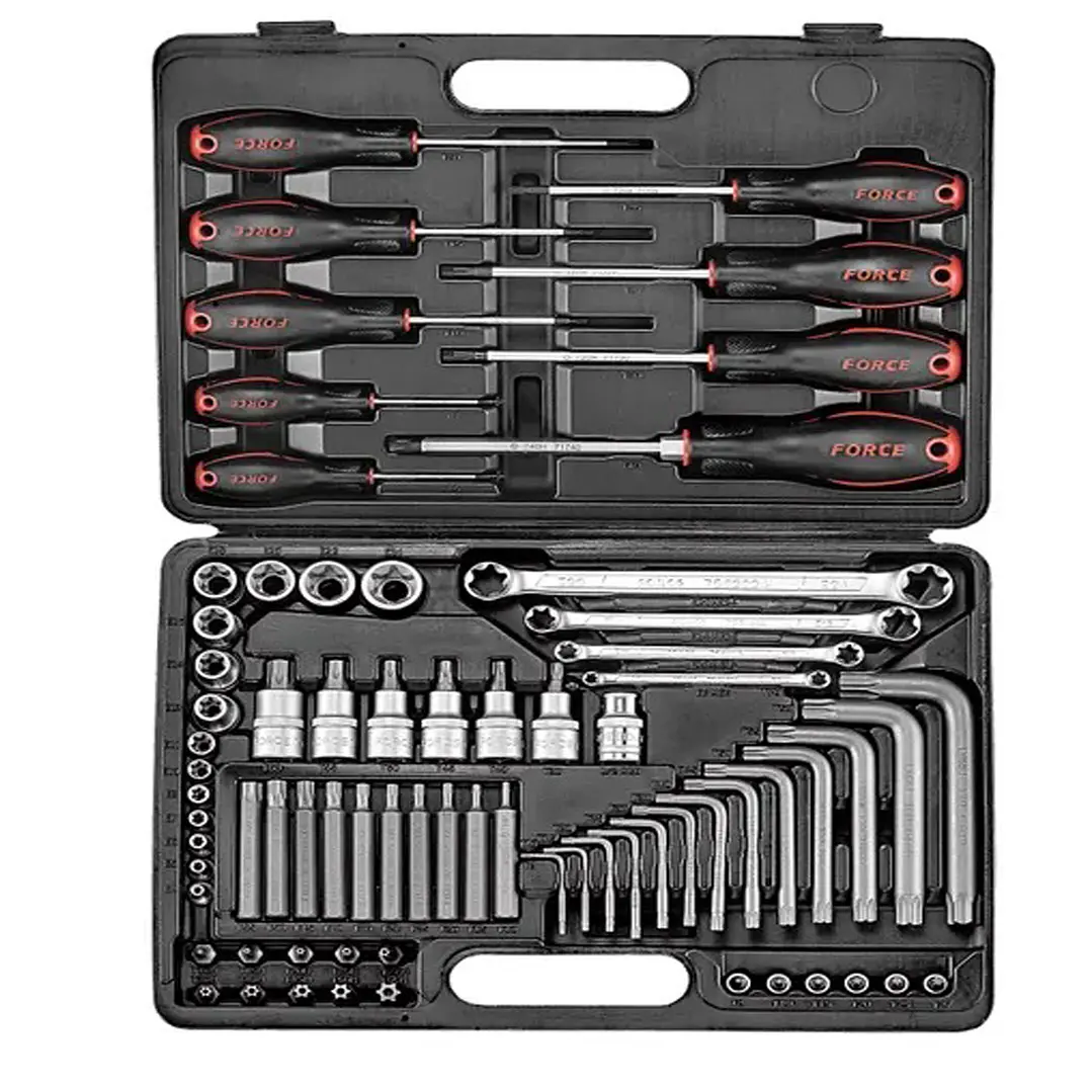 Juego de Dados y Llaves Torx FORCE 4731 – 73 Piezas 1