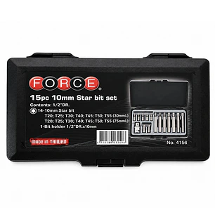 Juego de Puntas Torx FORCE 4156 1/2