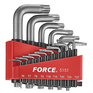 Juego de Llaves Torx FORCE 5151 – 15 Piezas T6 a T60