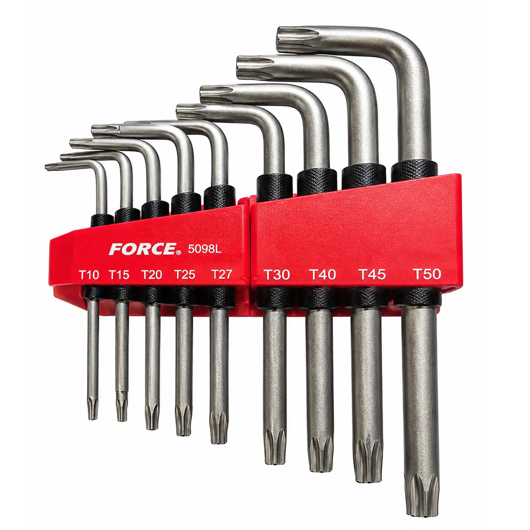Juego de Llaves Torx Largas FORCE 5098L – 9 Piezas T10 a T50 2