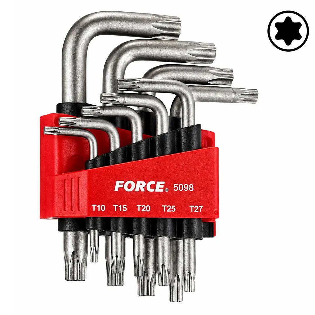 Juego de Llaves Torx FORCE 5098 – 9 Piezas T10 a T50 1