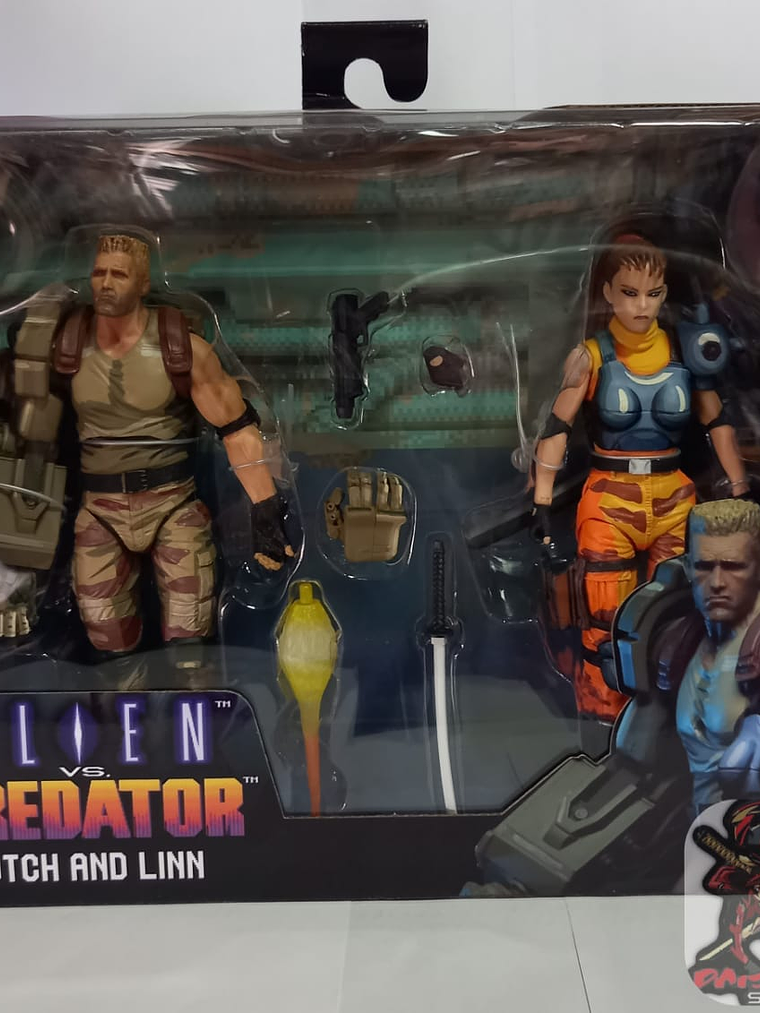 Alien vs Predator arcade appearance dutch and linn action figure 2 pack 1
