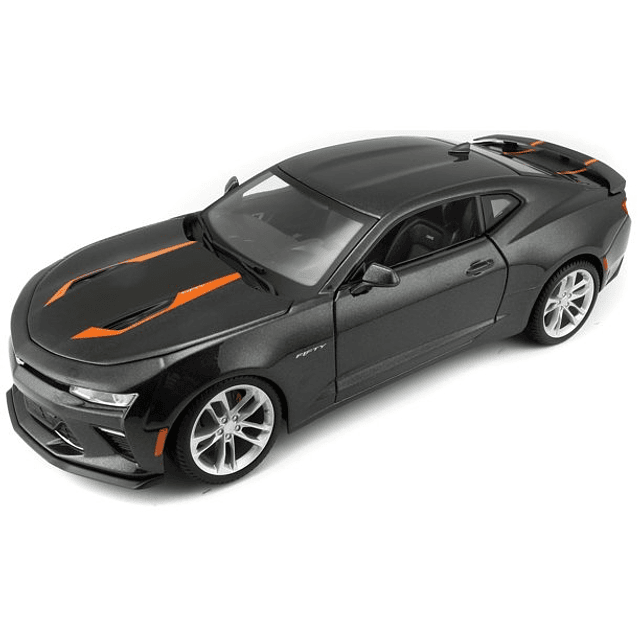 Maisto 31385GRY 2017 Chevrolet Camaro SS Fifty 50th Anniversary Metallic Grey 1/18 Diecast Model Car