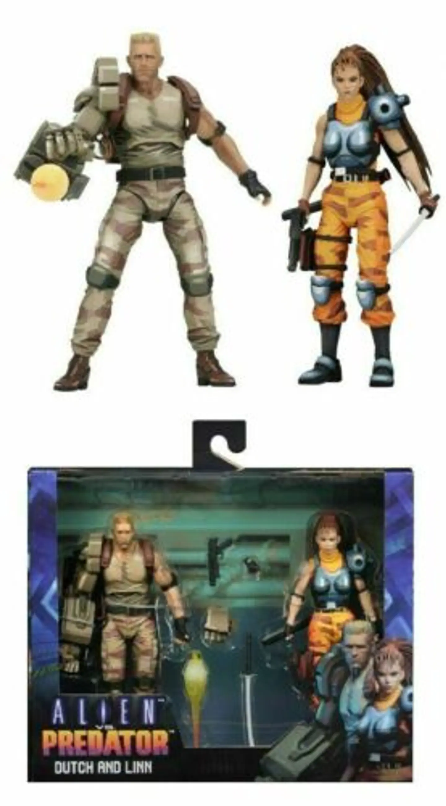 Alien vs Predator arcade appearance dutch and linn action figure 2 pack 2