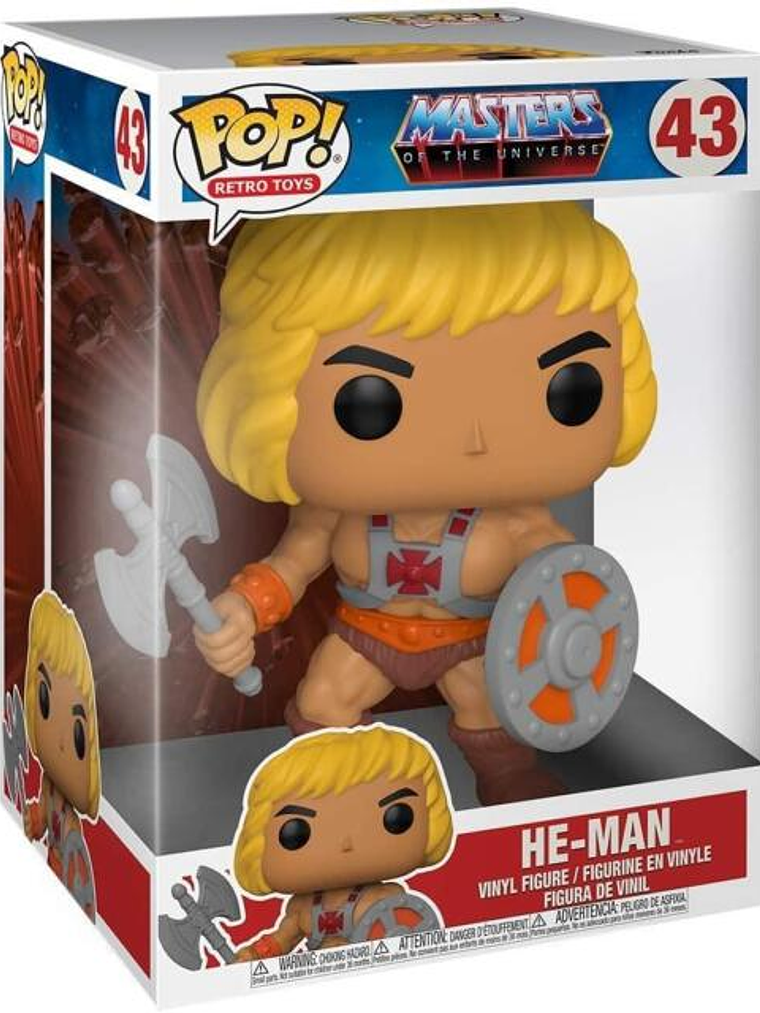 Pop Animation Masters of The Universe He-man Figura de 10 pulgadas Funko 3