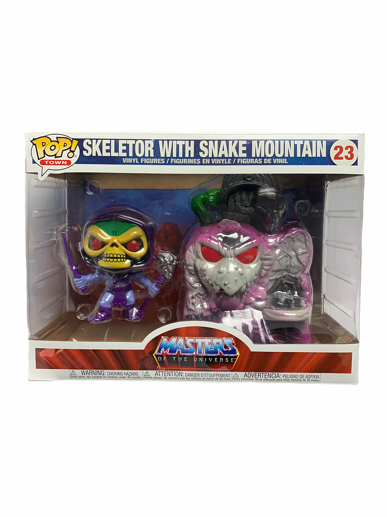 Funko Pop Town Masters Of The Universe Skeletor With Snake Mountain N°23 4