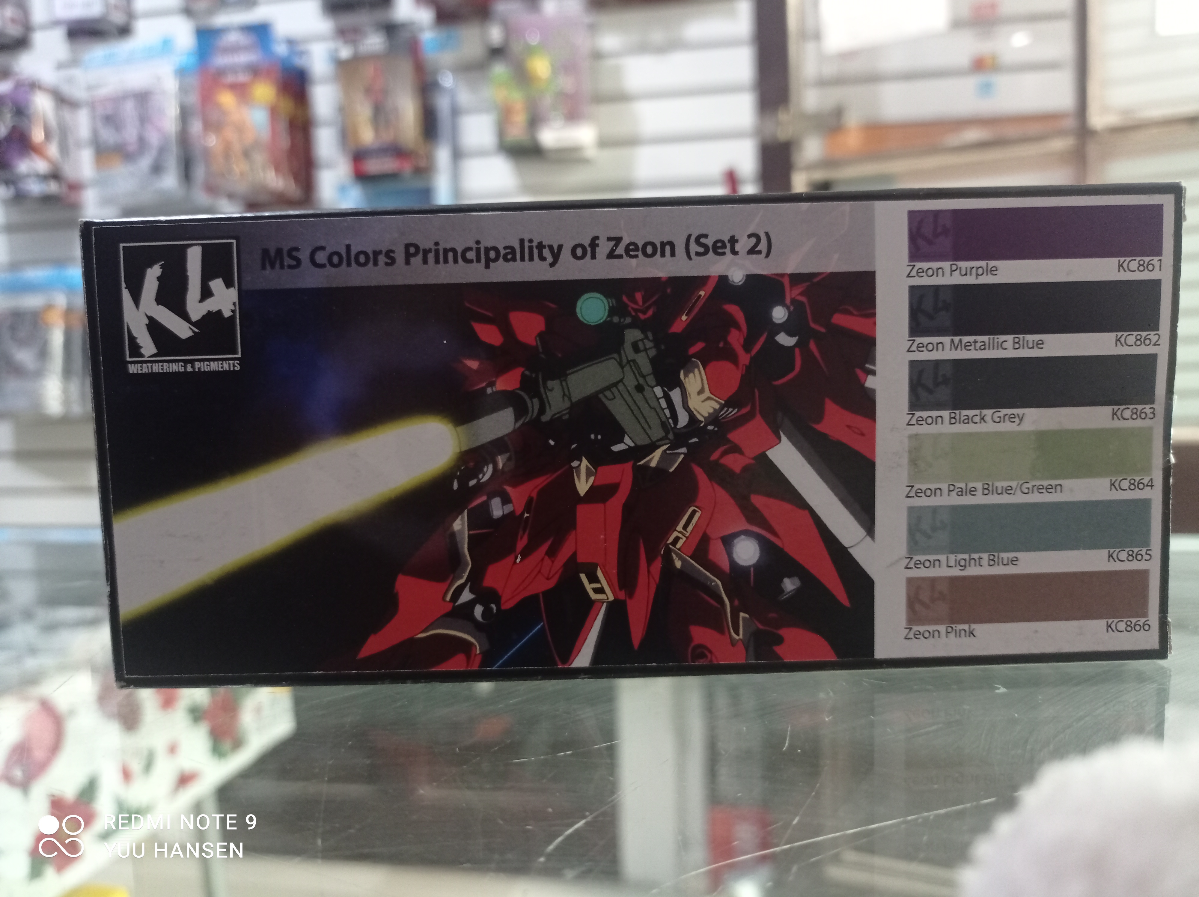 Zeon Color K4 MS Colors Principality of Zeon ( set 2) Acrylic paints se