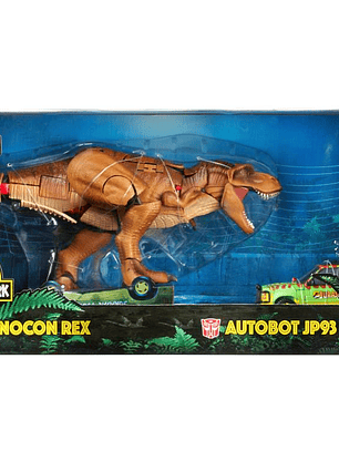 Transformers Generations Collaborative Jurassic Park Mash-Up Tyrannocon Rex and JP93 Two-Pack Action Figure 