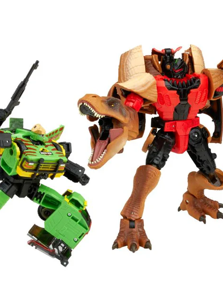 Transformers Generations Collaborative Jurassic Park Mash-Up Tyrannocon Rex and JP93 Two-Pack Action Figure  11
