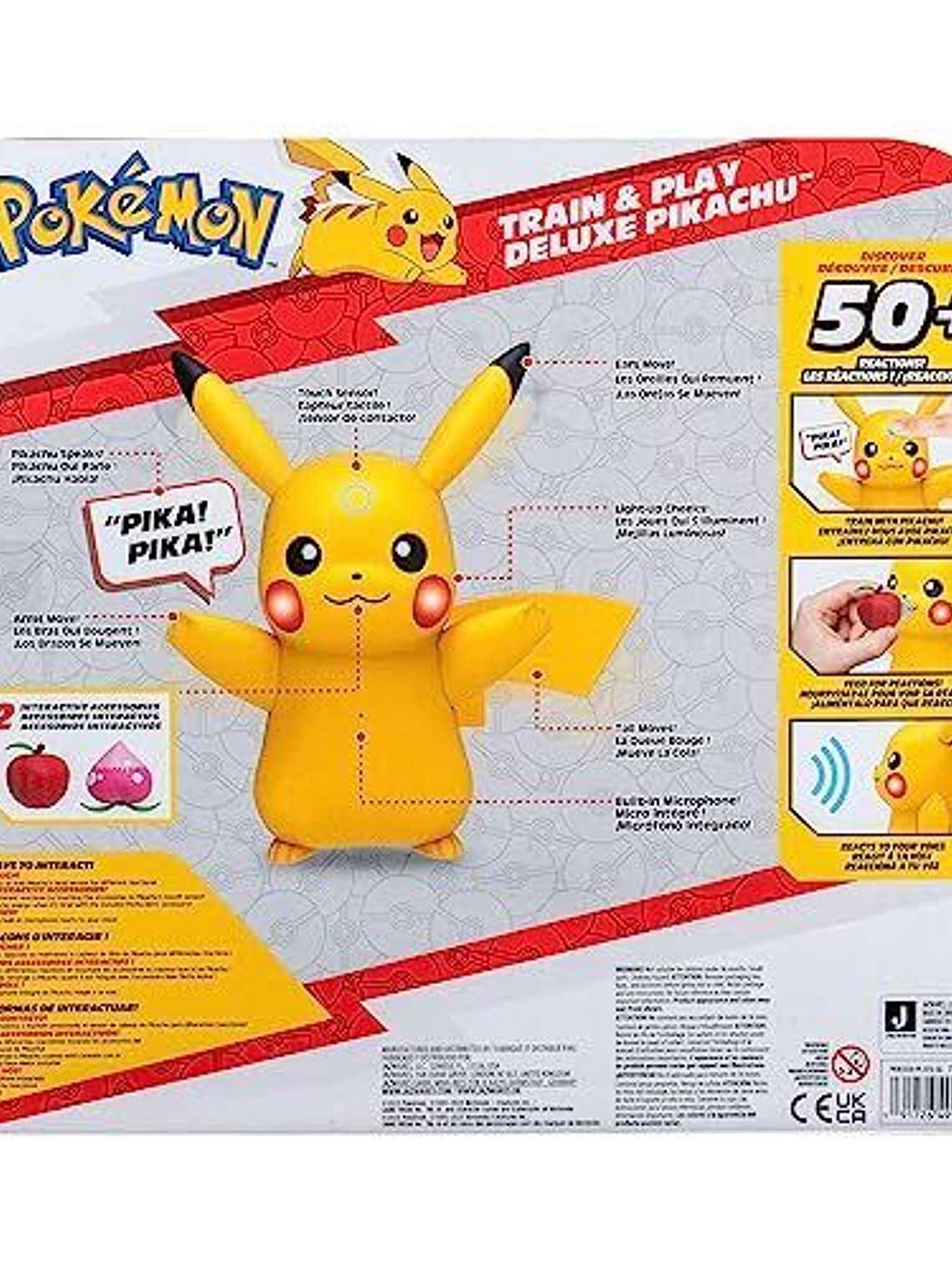  Figura Pokemon Pikachu Train and Play Jazwares  3