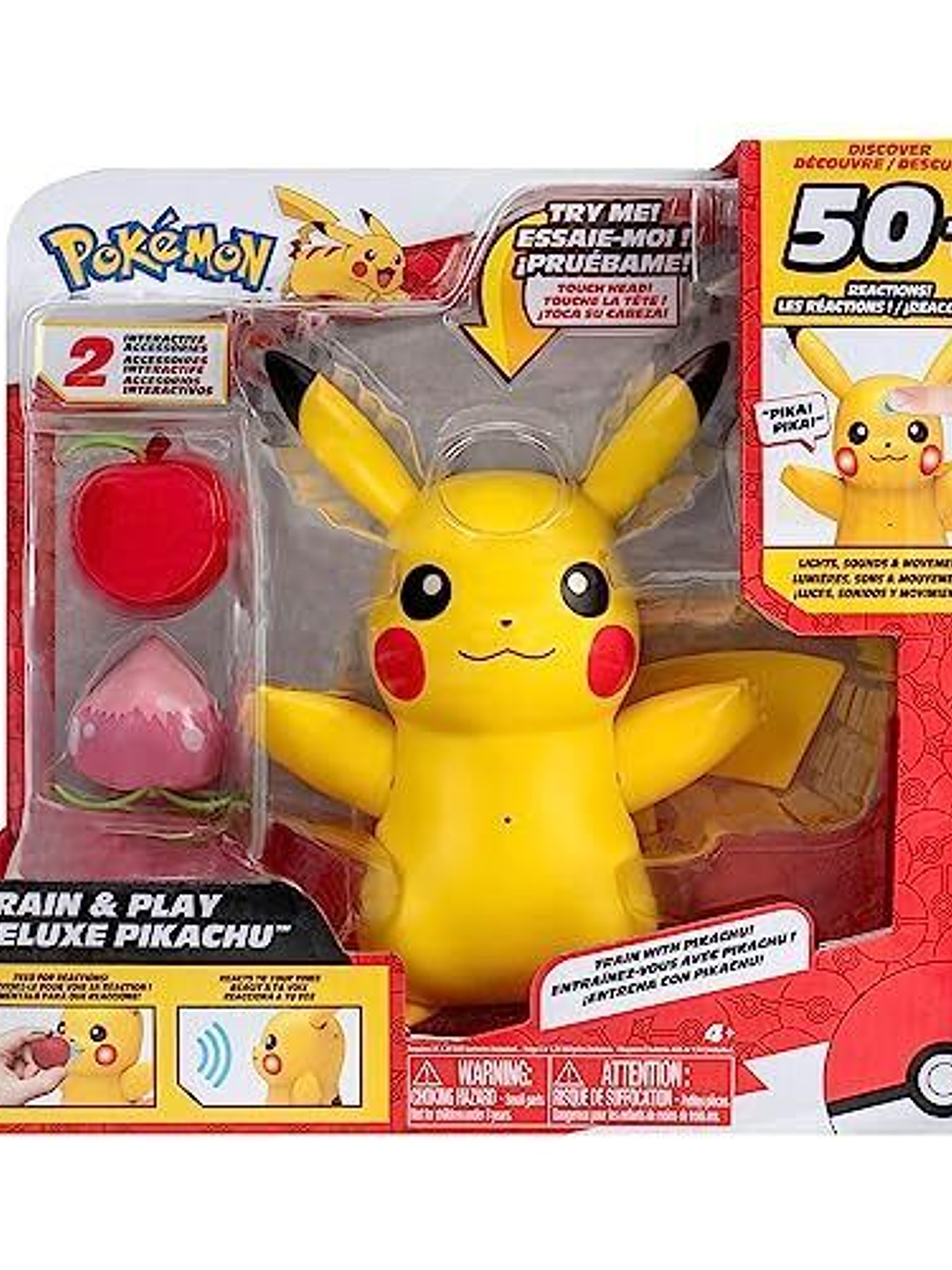  Figura Pokemon Pikachu Train and Play Jazwares  1