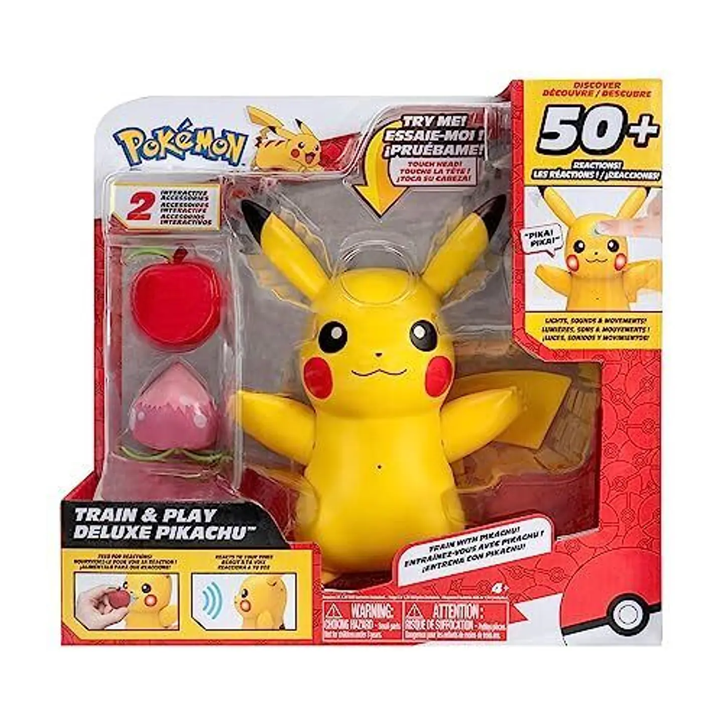  Figura Pokemon Pikachu Train and Play Jazwares  1