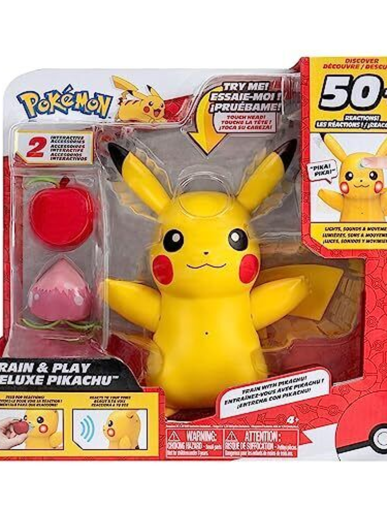  Figura Pokemon Pikachu Train and Play Jazwares  1