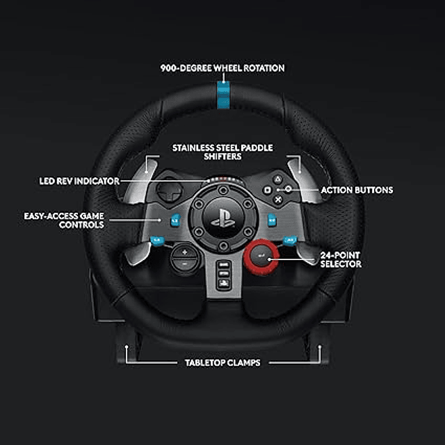  Logitech G29 Volante de carreras para  PlayStation y PC