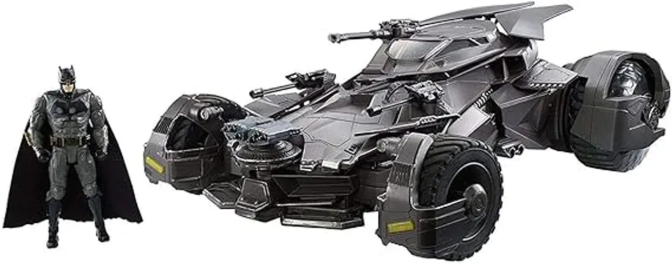 Mattel Ultimate Justice League Batmobile Vehicle and Figure FKM40  2